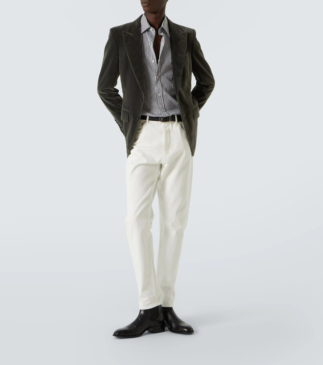 Tom Ford - Ladder striped cotton shirt