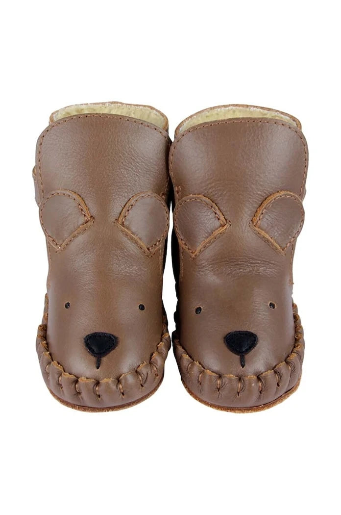 Бебешки кожени обувки Donsje Kapi Classic Booties Bear