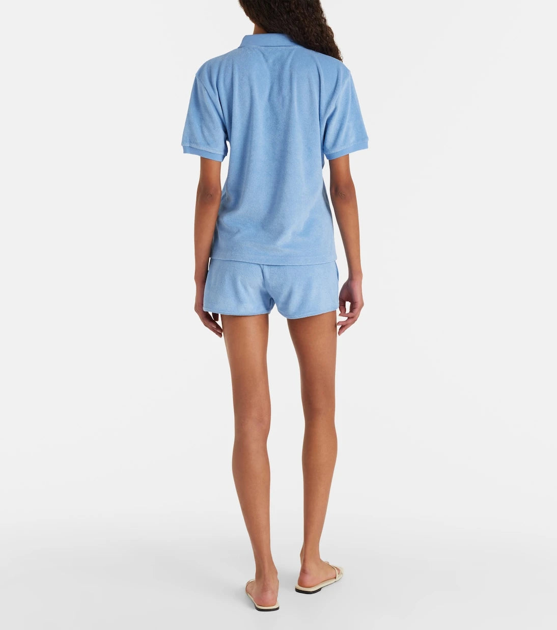 Hunza G - Logo cotton terry shorts