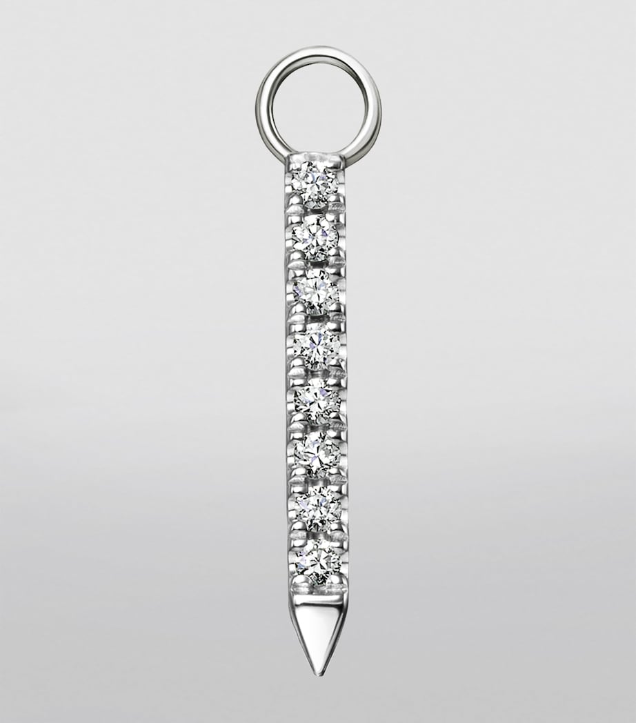 Diamond and Sapphire Eternity Bar Charm (11mm)