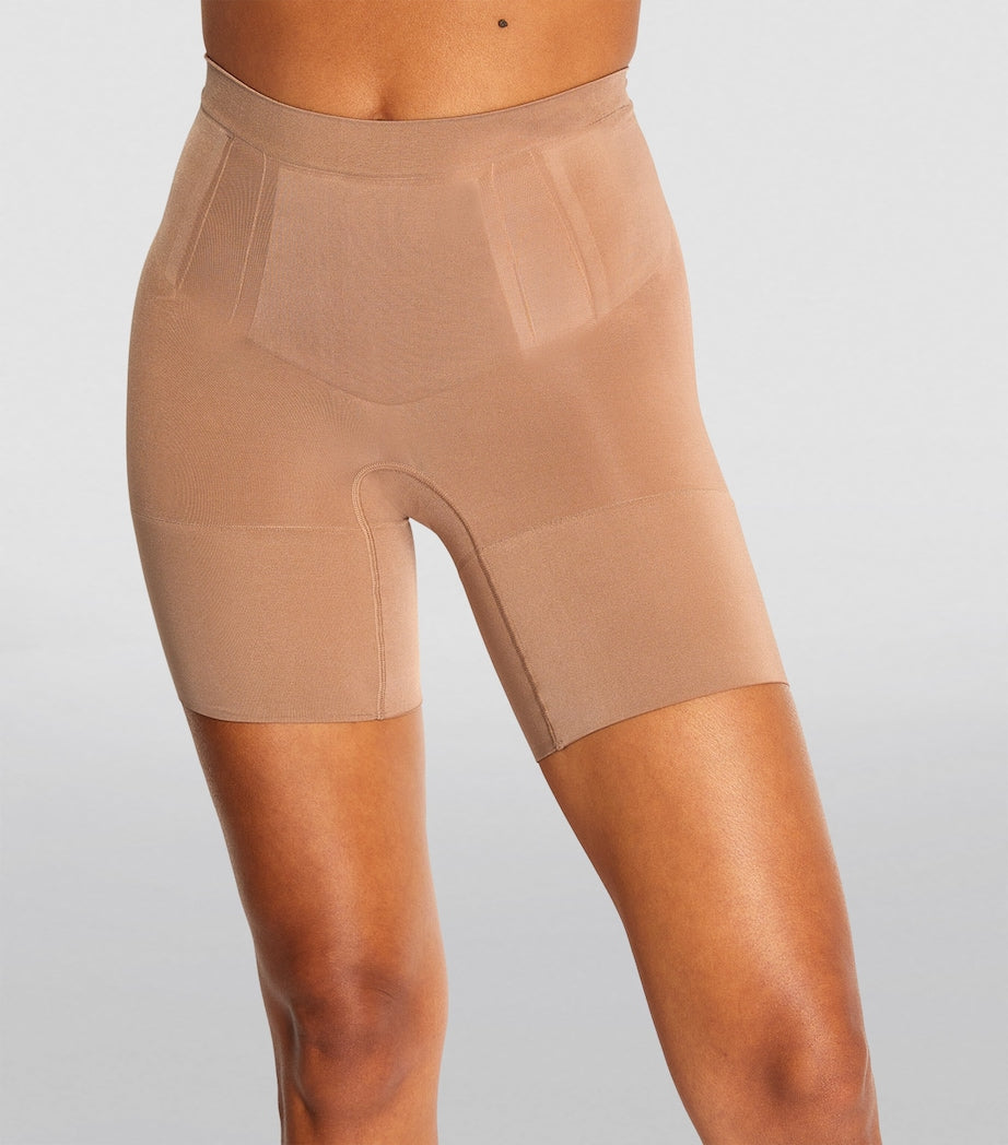 SPANX Nude SPANXsculpt OnCore Mid-Thigh Shorts - Firm Control