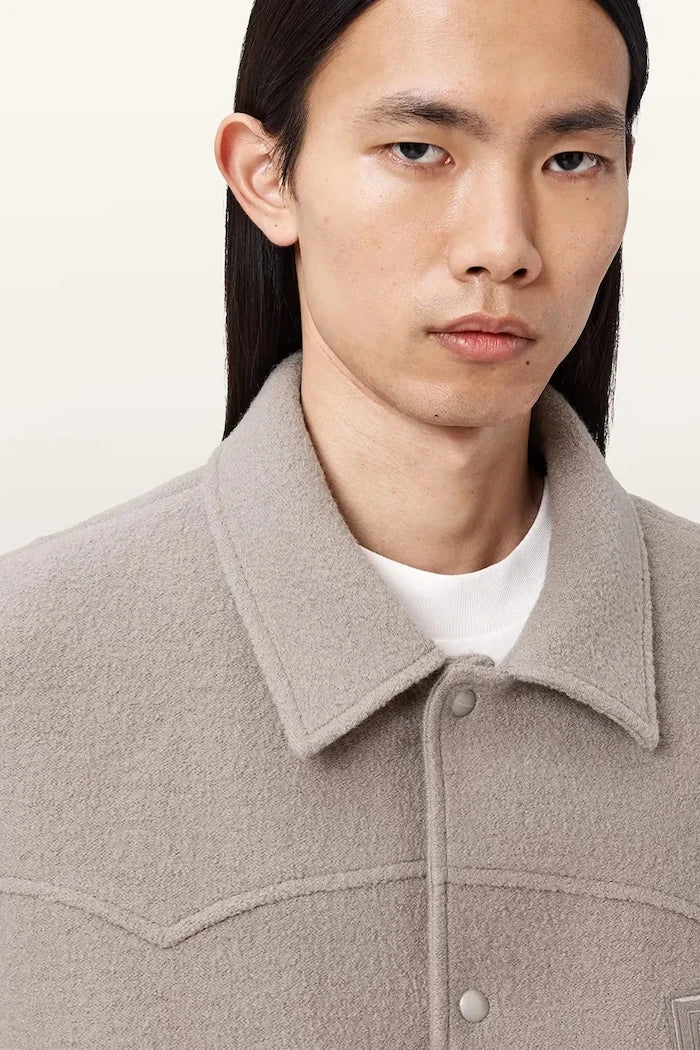 AllSaints бомбър мъжки вълнен ROYCE