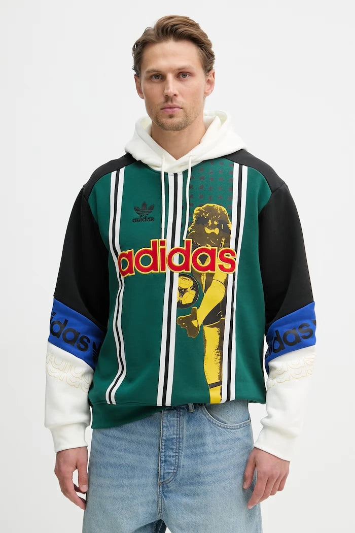 adidas Originals kapüşonlu erkek pamuklu sweatshirt