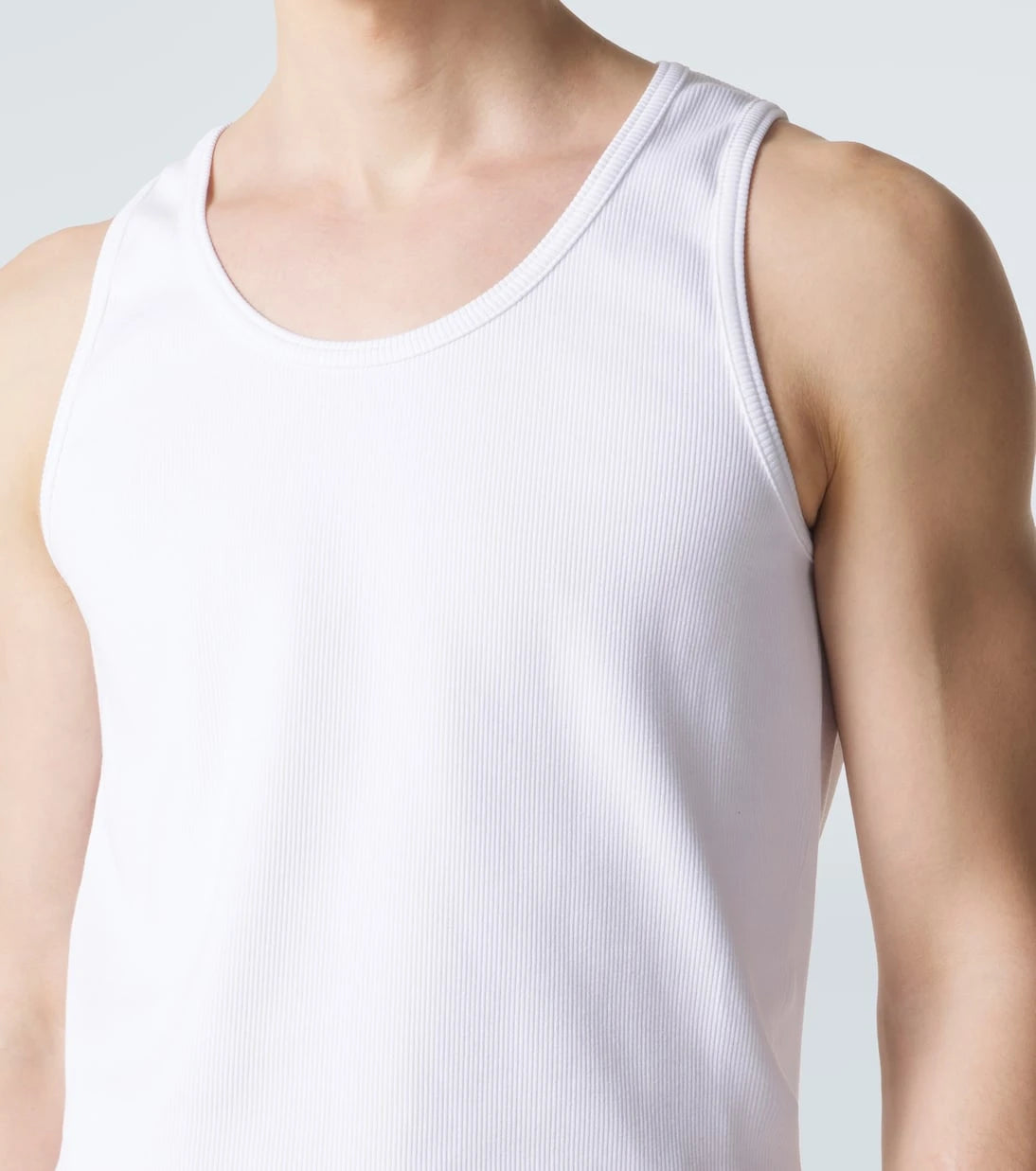 Bottega Veneta - Ribbed-knit cotton-blend tank top