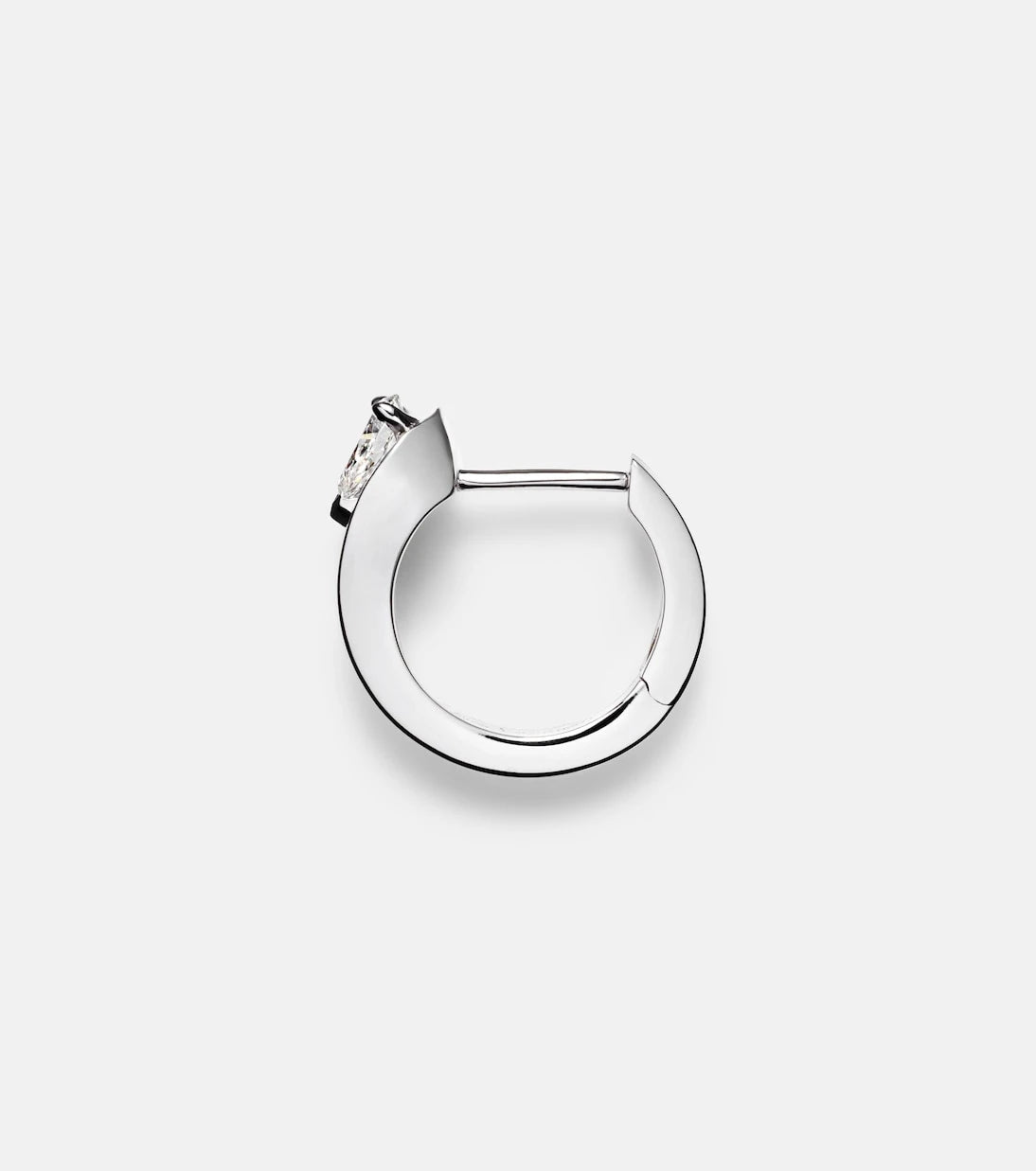 Repossi - Serti Inversé XS 18kt white gold single earring with diamond