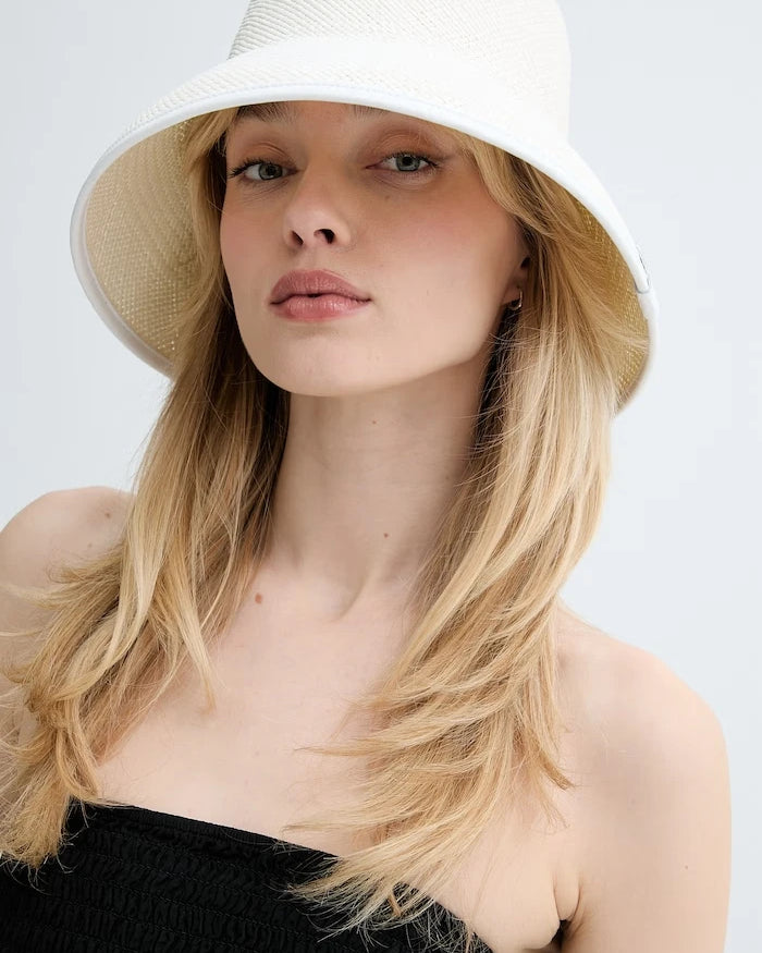 LE SH KA headwear Beyaz Bucket Şapka