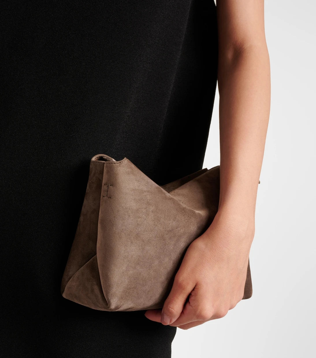 Khaite - Lina suede crossbody bag