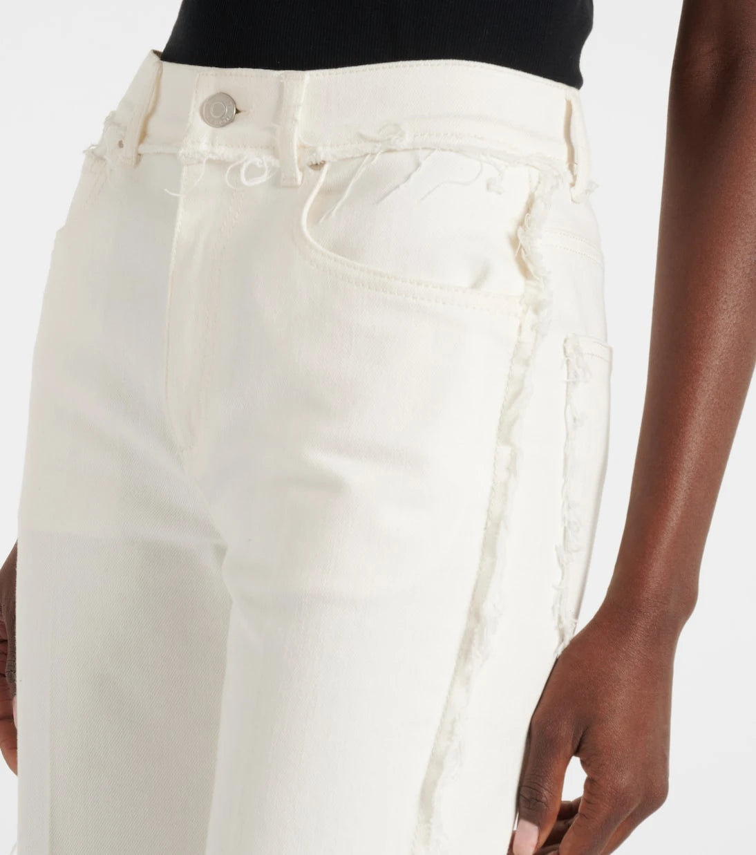 McQueen - High-rise bootcut jeans