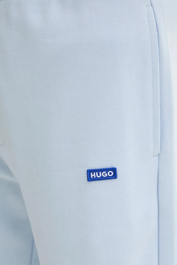 HUGO Mavi pamuklu erkek eşofman altı Napin