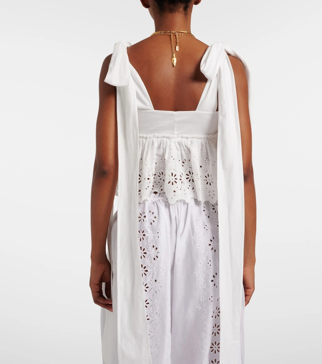 Chloé - Broderie anglaise cotton top