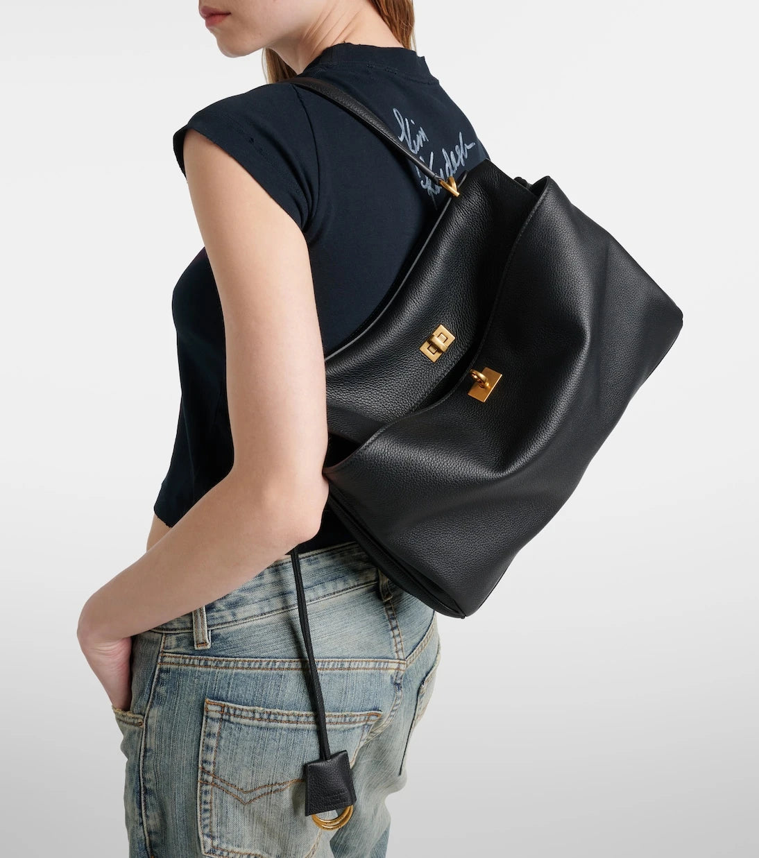 Balenciaga - Rodeo Medium leather tote bag
