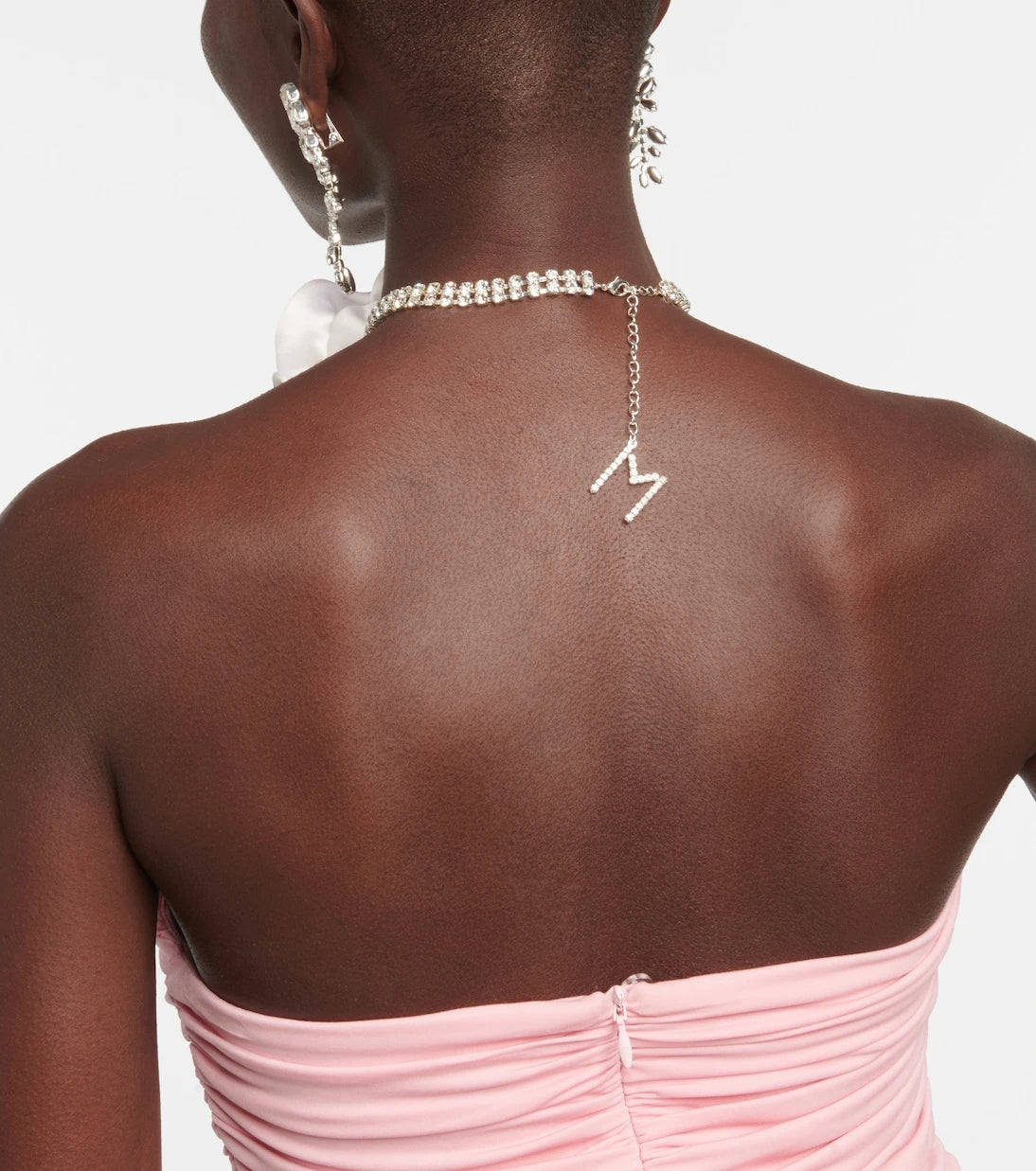 Magda Butrym - Floral-appliqué crystal-embellished choker