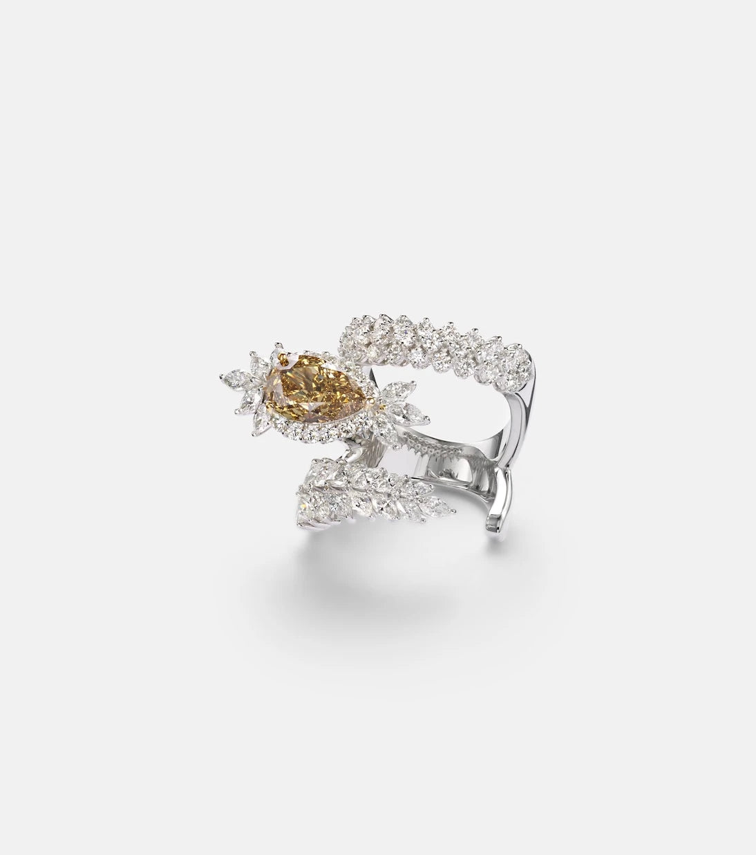 Yeprem - Reign Supreme 18kt white gold ring with diamonds