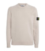 Beige Lambswool-Blend Sweater