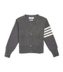 Thom Browne Kids Milano-Stitch 4-Bar Cardigan (2-12 Years)