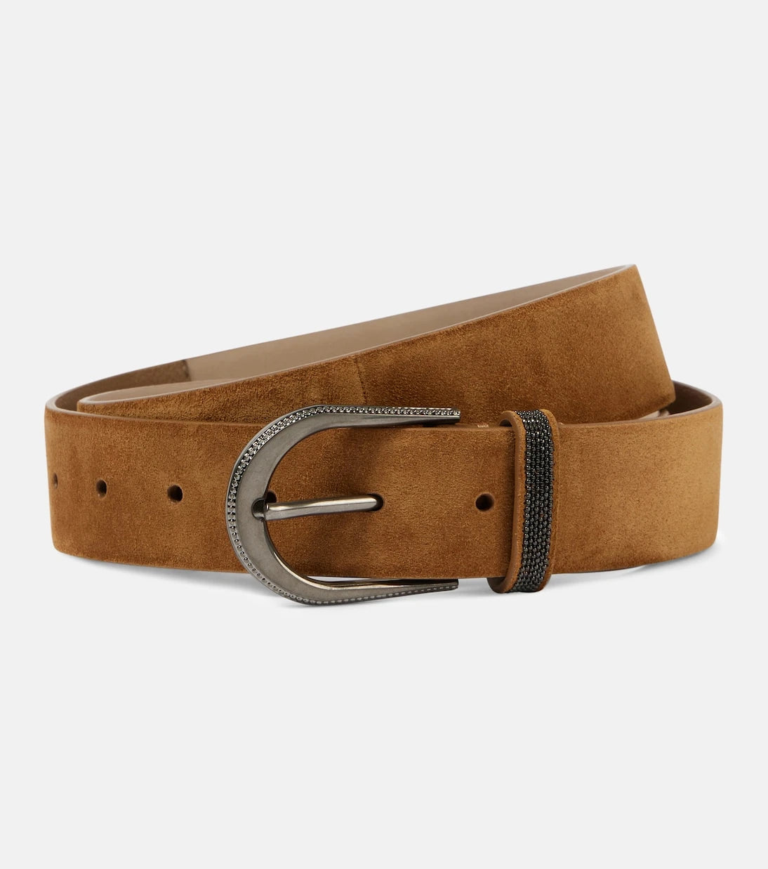 Brunello Cucinelli - Monili suede belt