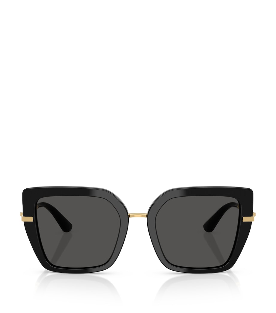 Black Acetate Butterfly Sunglasses