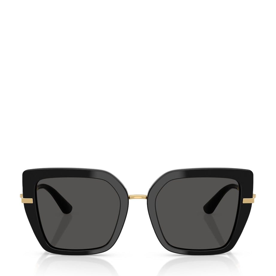 Black Acetate Butterfly Sunglasses