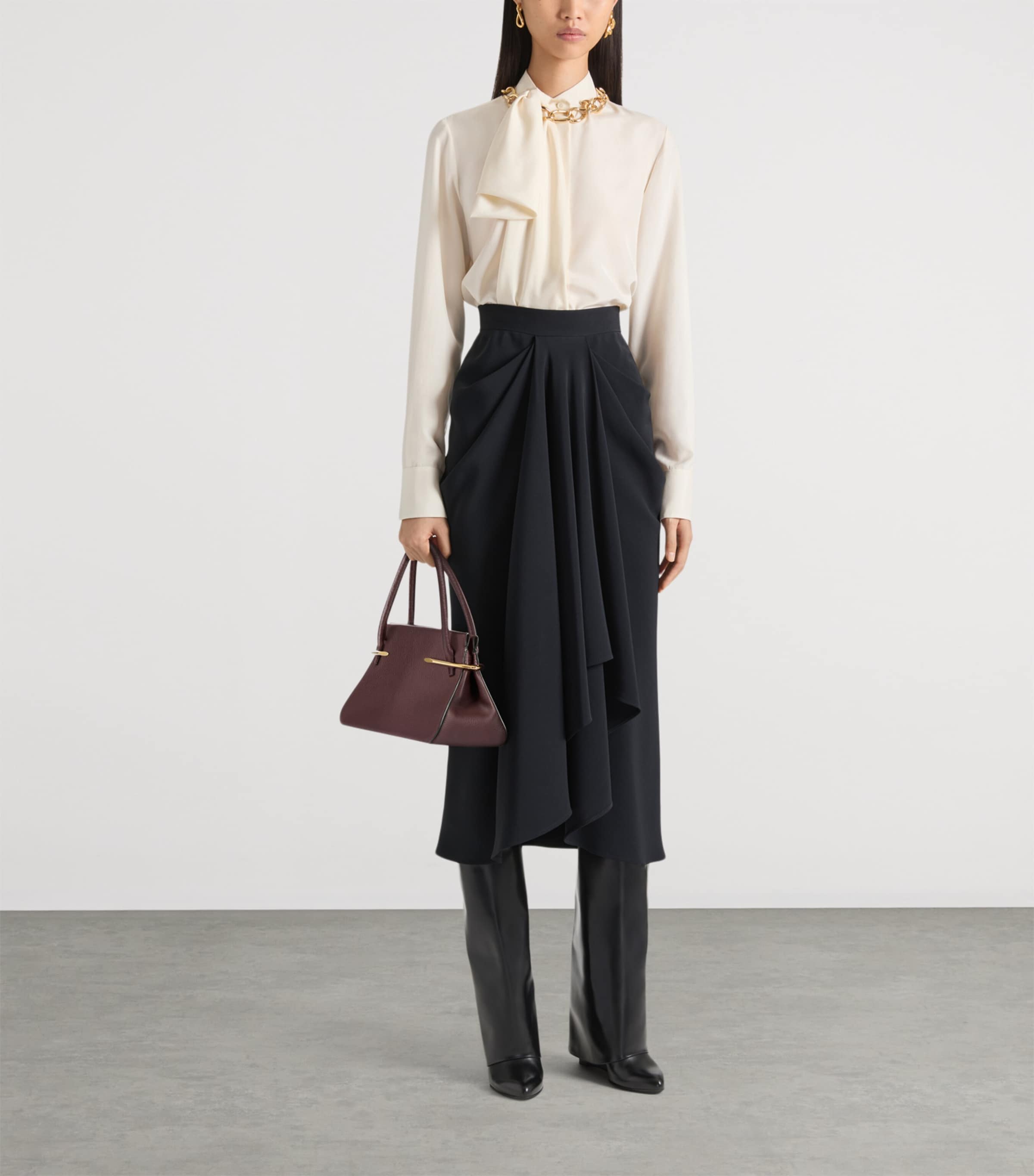 Givenchy Medium Leather Pinch Top-Handle Bag