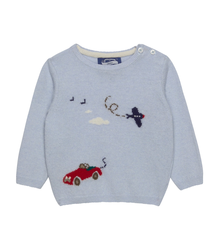 Wool-Blend Herbie and Wilbur Sweater (3-24 Months)