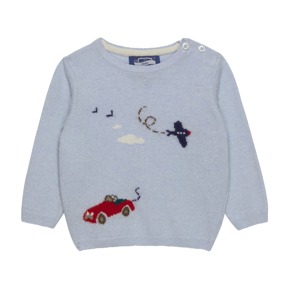 Wool-Blend Herbie and Wilbur Sweater (3-24 Months)