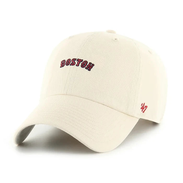 Памучна шапка с козирка 47 brand MLB Boston Red Sox