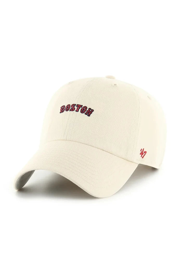 Памучна шапка с козирка 47 brand MLB Boston Red Sox