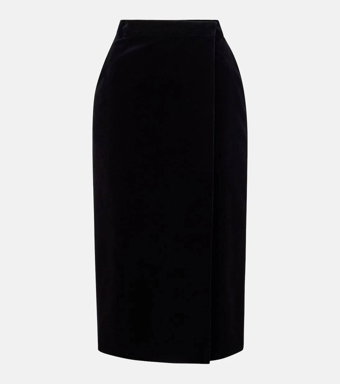 Saint Laurent - Cotton velvet pencil skirt