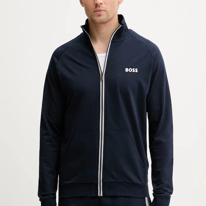 BOSS суичър с цип мъжки от памук Authentic Jacket Z
