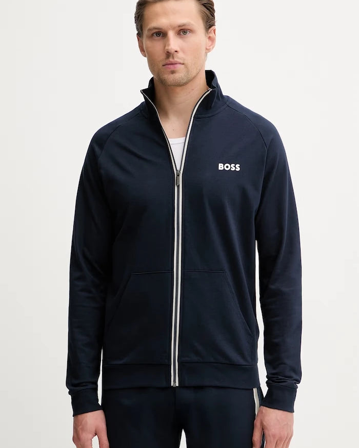BOSS Erkek Pamuklu Fermuarlı Sweatshirt Authentic Jacket Z