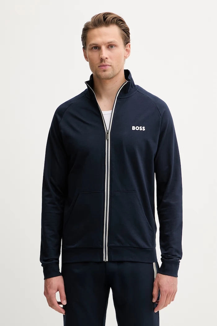 BOSS суичър с цип мъжки от памук Authentic Jacket Z