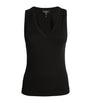 ME+EM Black V-Neck Ribbed Ultimate Vest