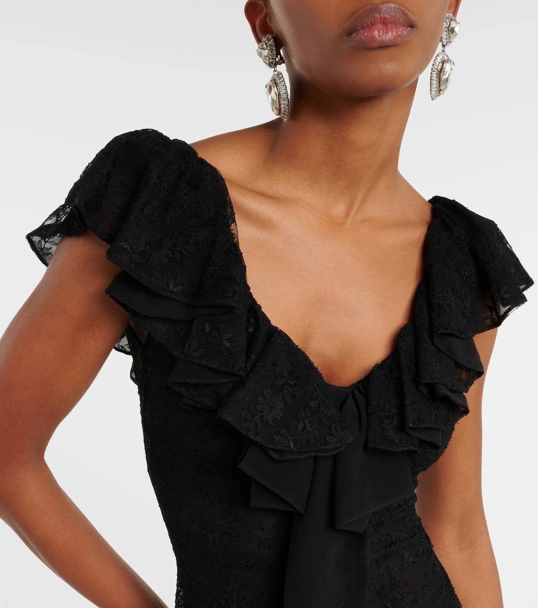 Alessandra Rich - Bow-detail lace gown