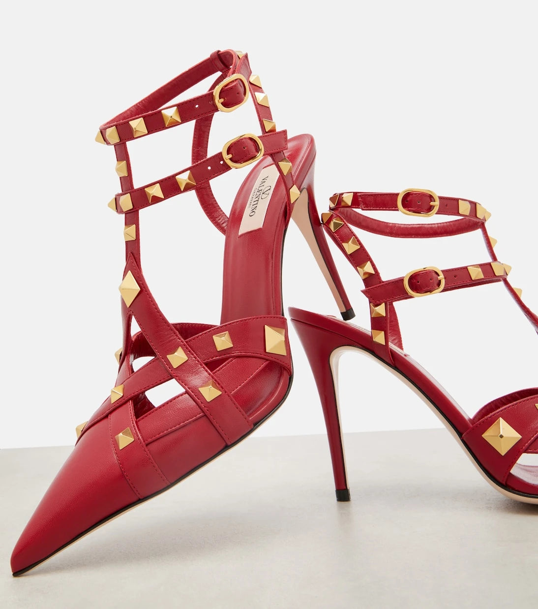 Valentino Garavani - Studdy 100 leather pumps