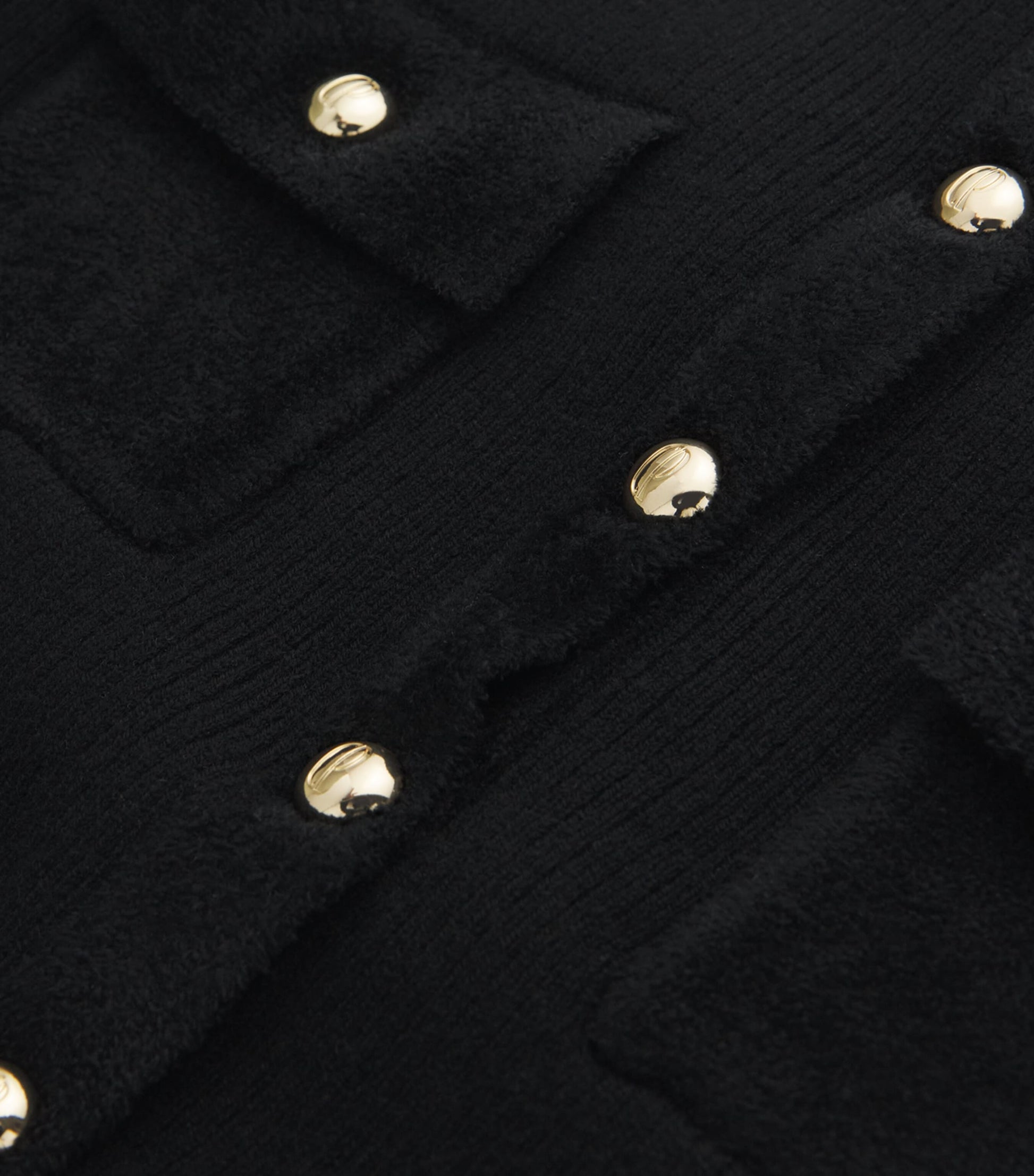 Claudie Pierlot Black Knitted Short-Sleeve Top