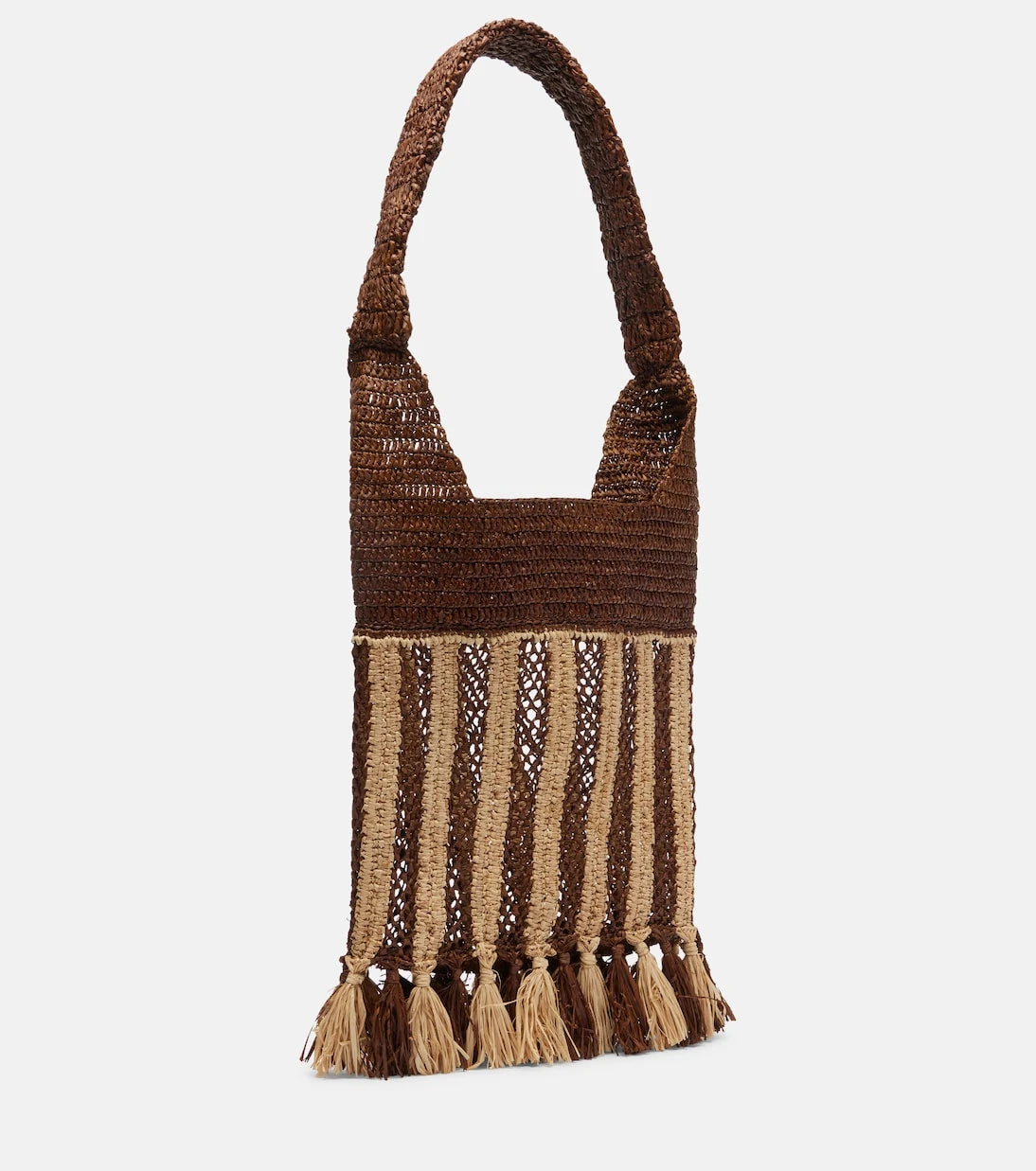 Isabel Marant - Praia striped raffia tote bag