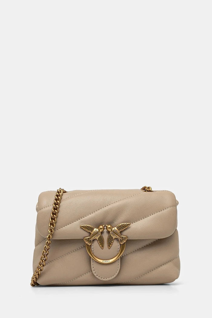Pinko kadın deri crossbody çanta