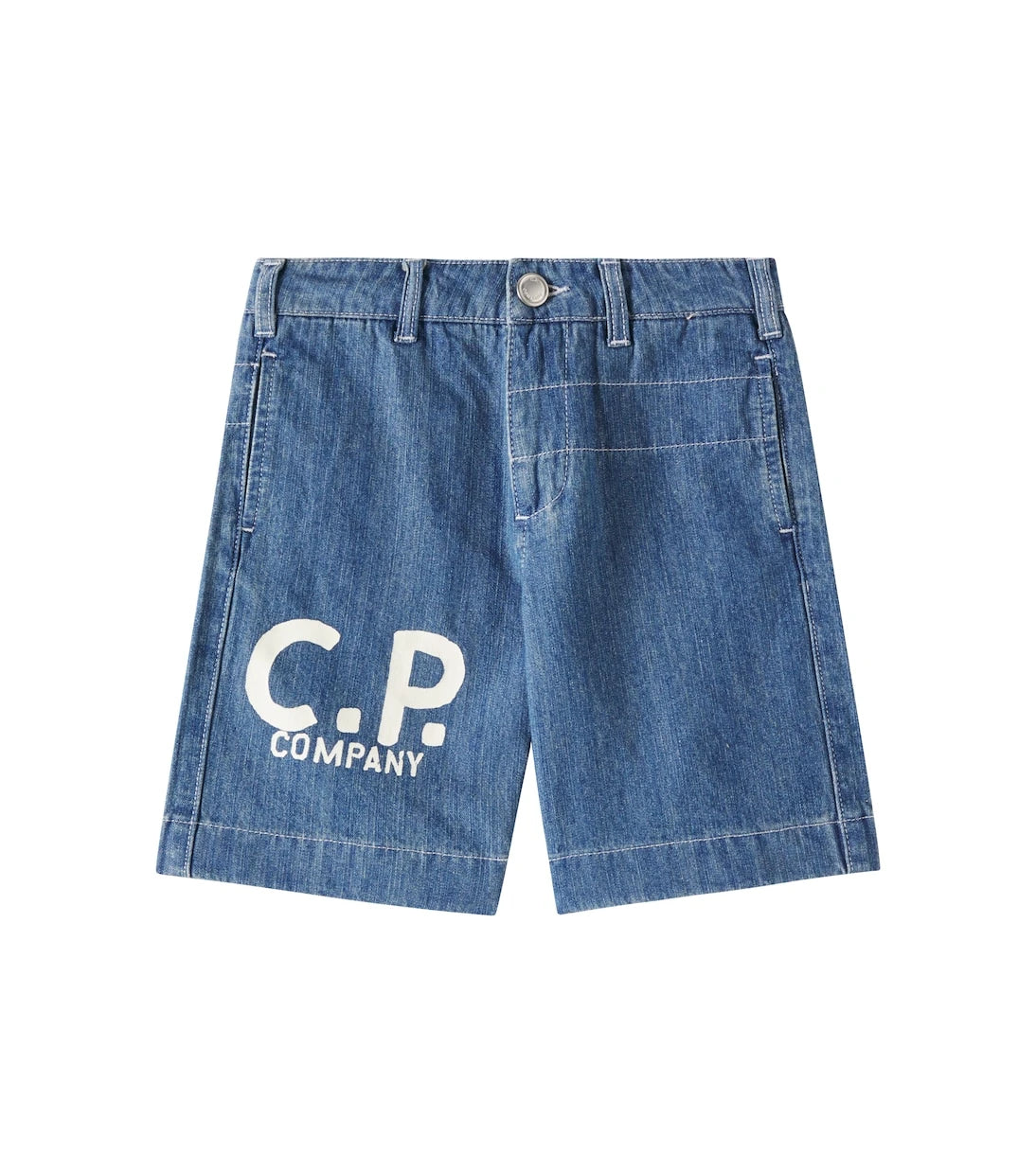 C.P. Company Kids - Logo denim shorts