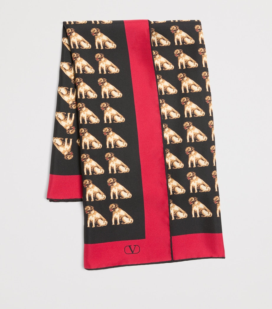 Valentino Garavani Multi Silk Petit Charles Print Scarf