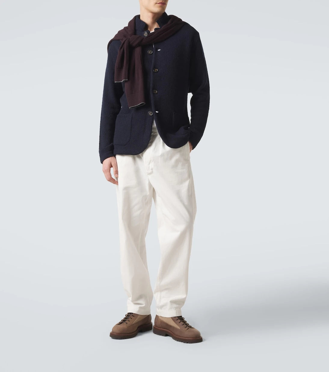 Eleventy - Wool and cashmere-blend cardigan