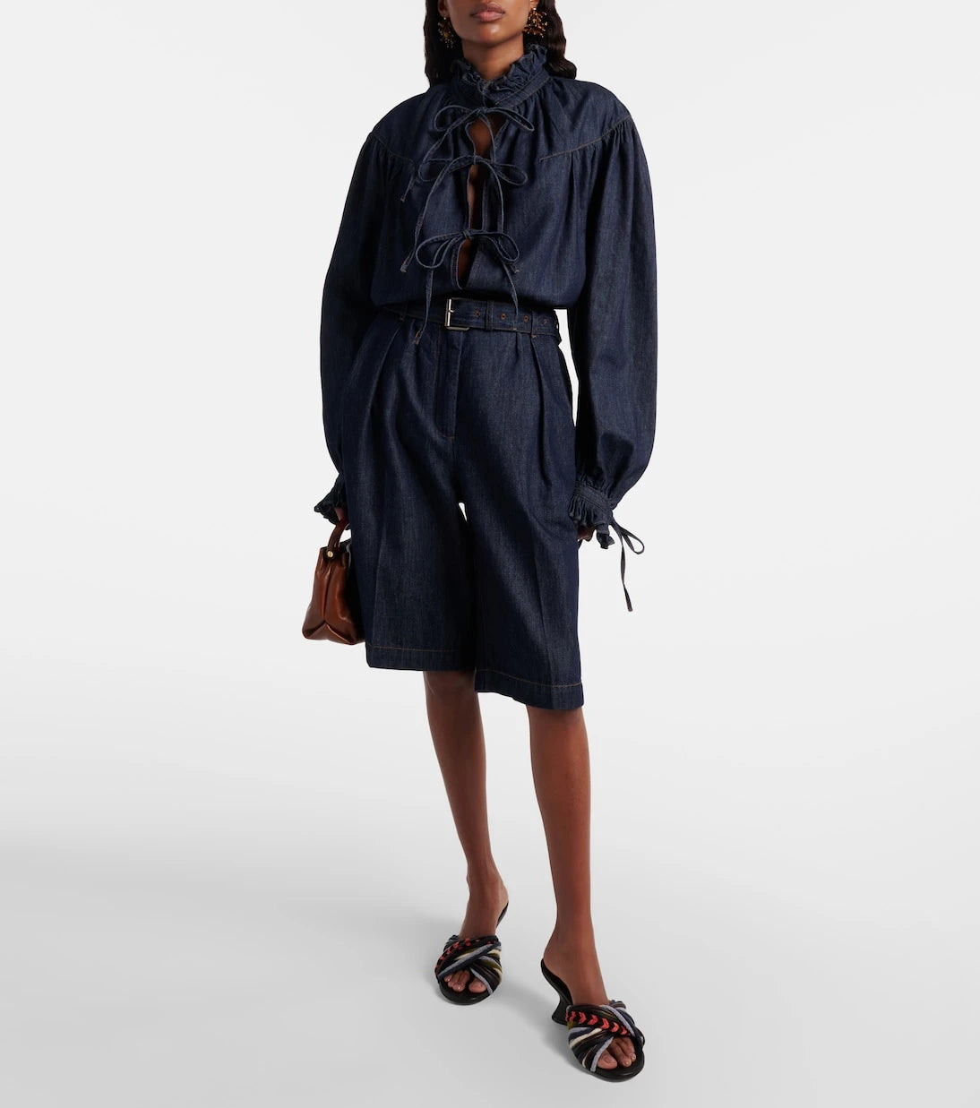 Dries Van Noten - Ruffled cotton blouse