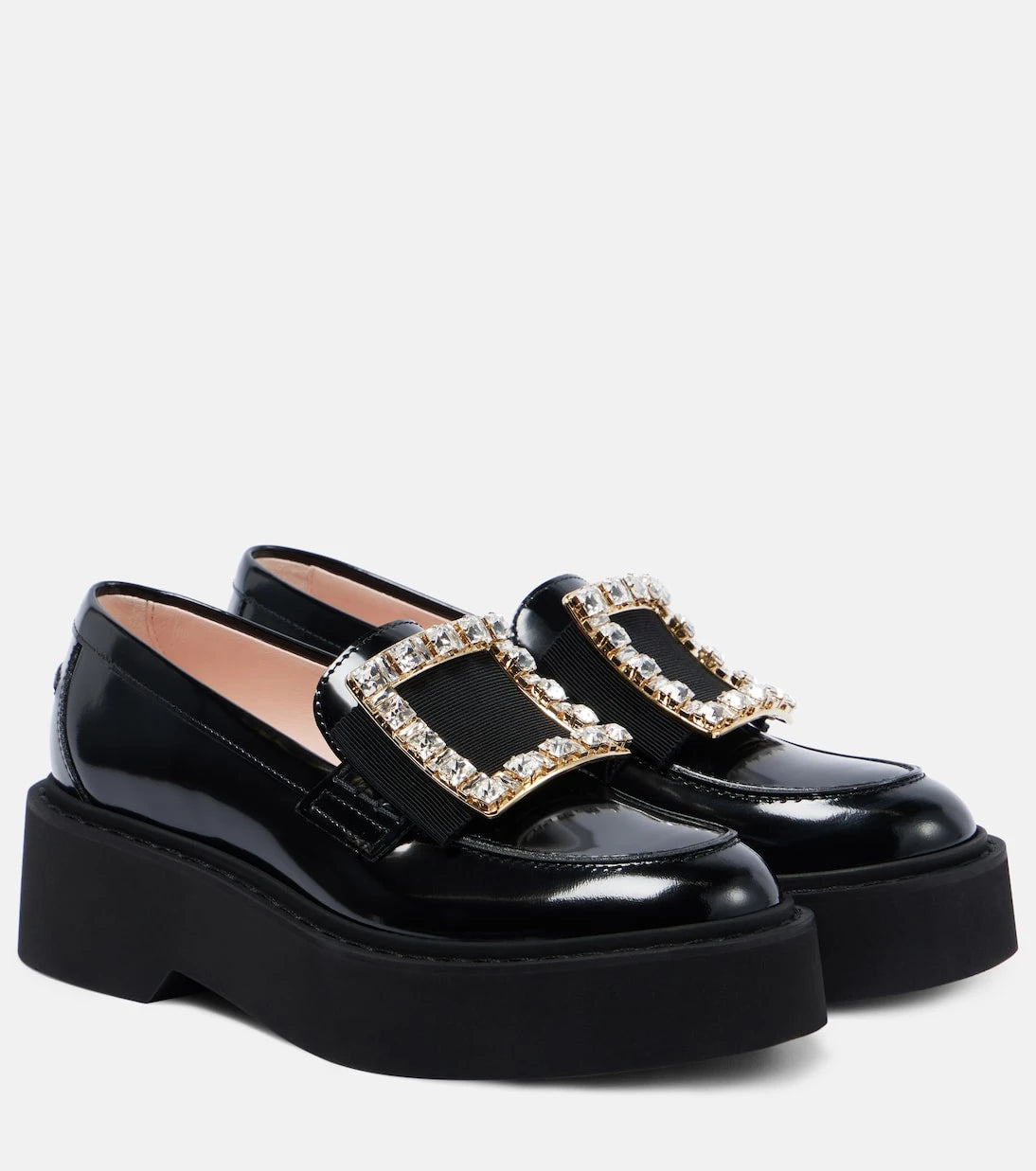 Roger Vivier - حذاء لوفرز فيف رينجرز بلاتفورم مرصع