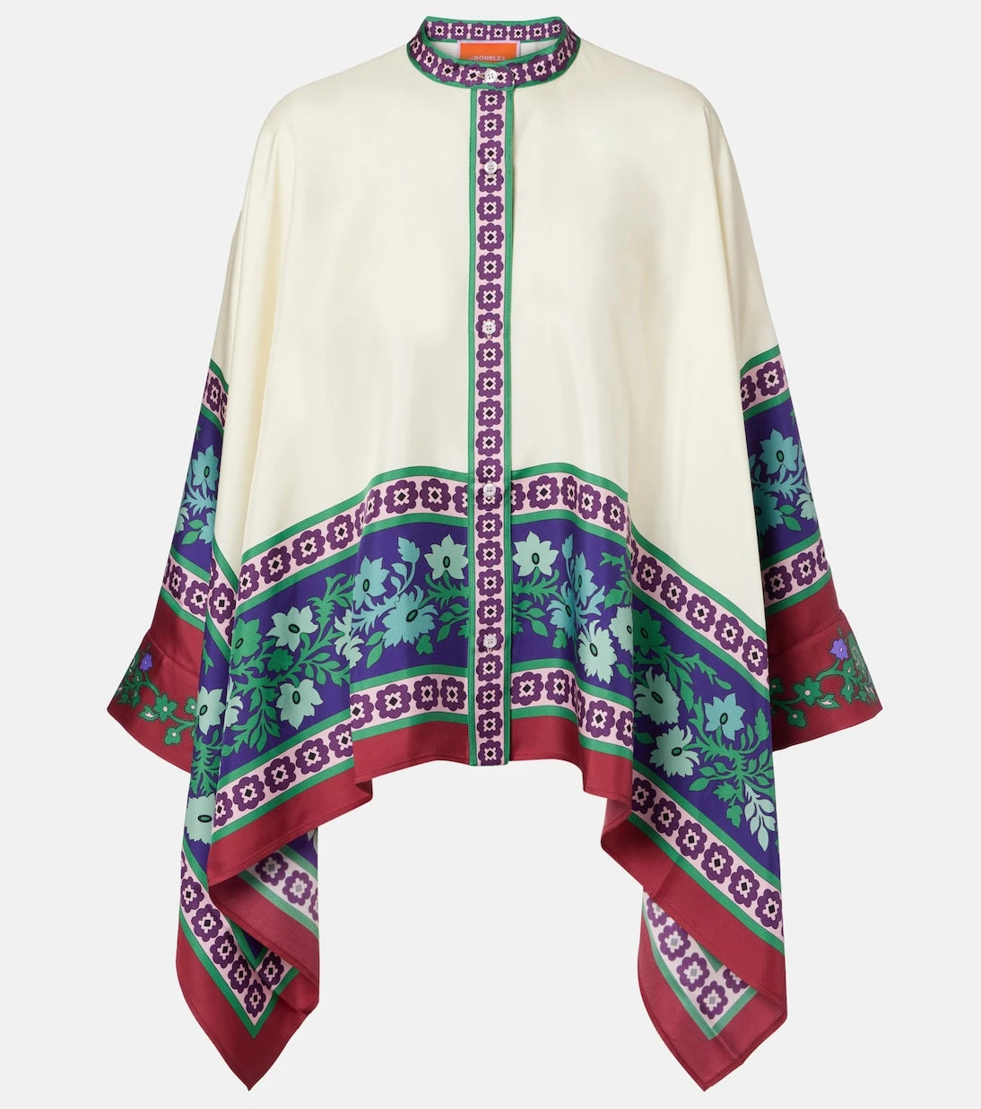 La DoubleJ - Foulard printed silk twill shirt