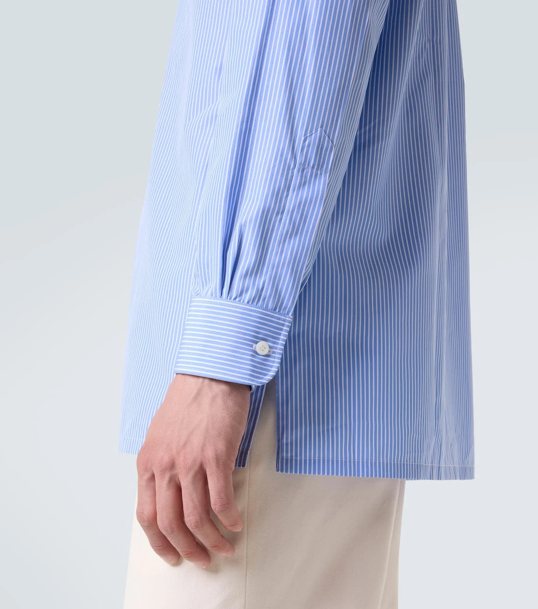 Charvet - Striped cotton poplin shirt