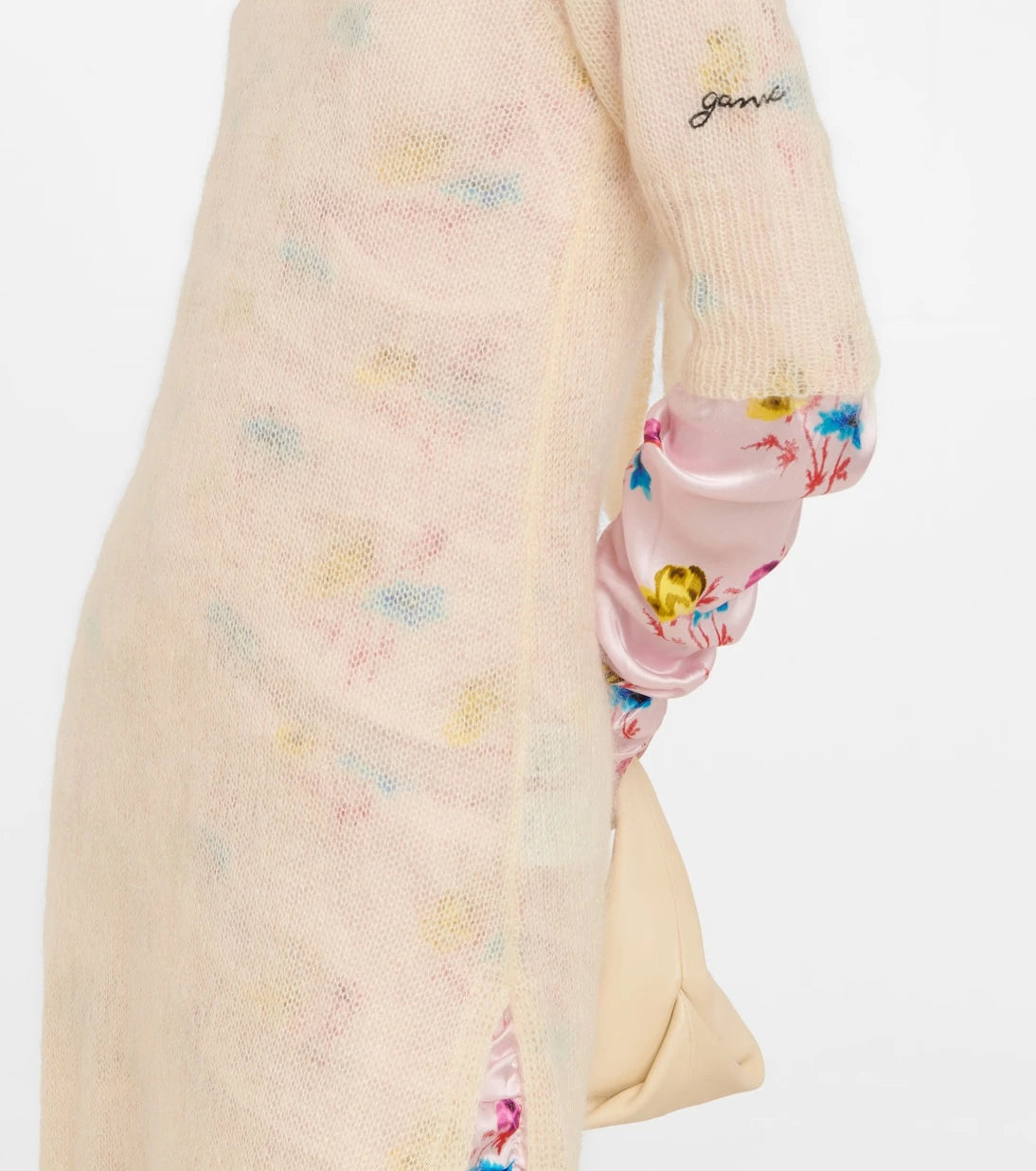 Ganni - Mohair and wool-blend midi dress