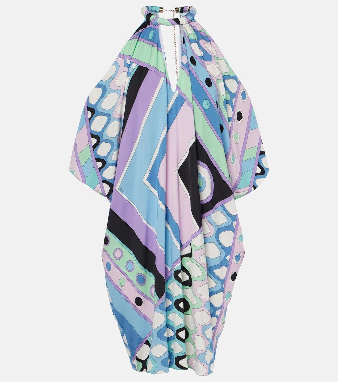Pucci - Vivara-print jersey satin kaftan