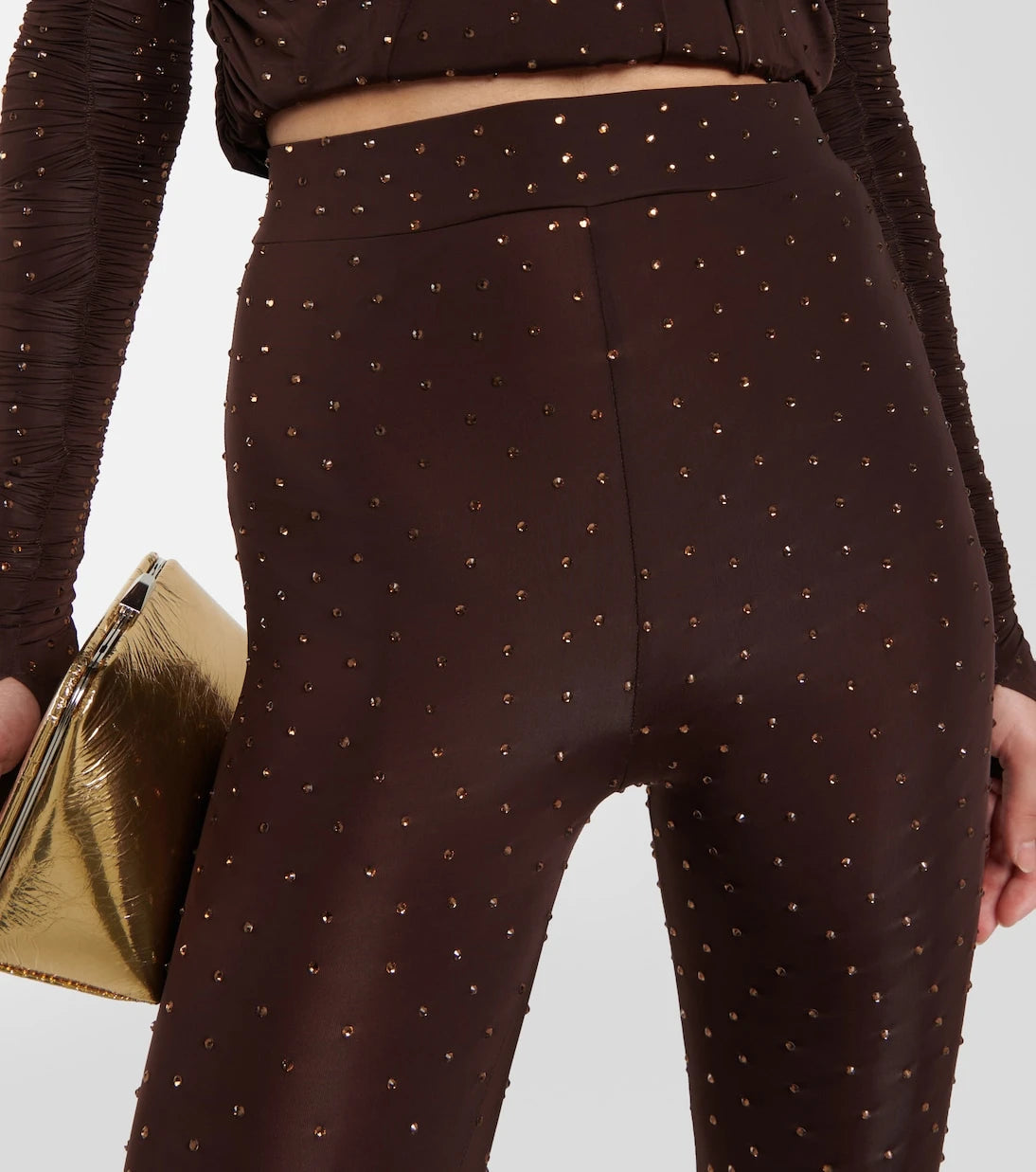 Alex Perry - Rane embellished jersey tights