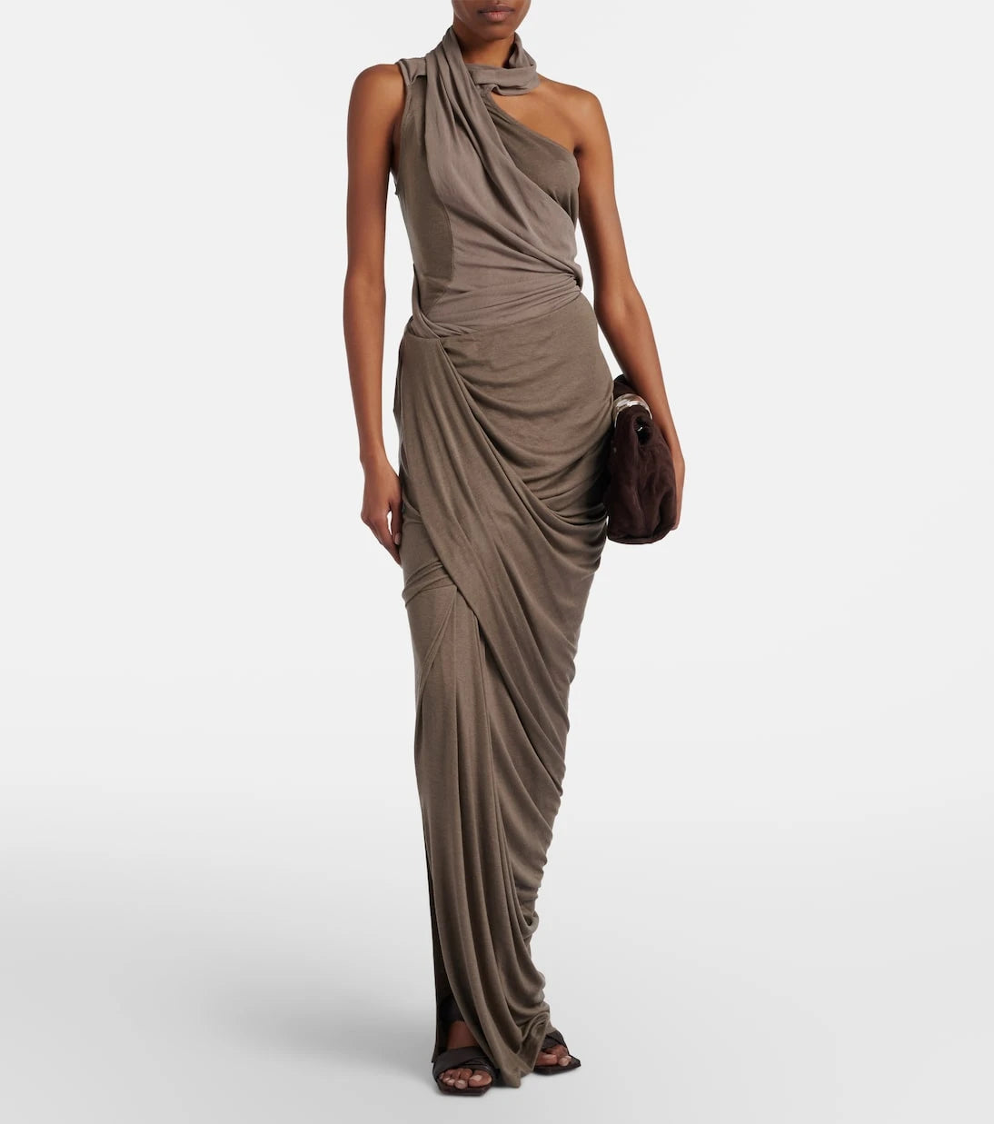 Entire Studios - Draped jersey maxi skirt