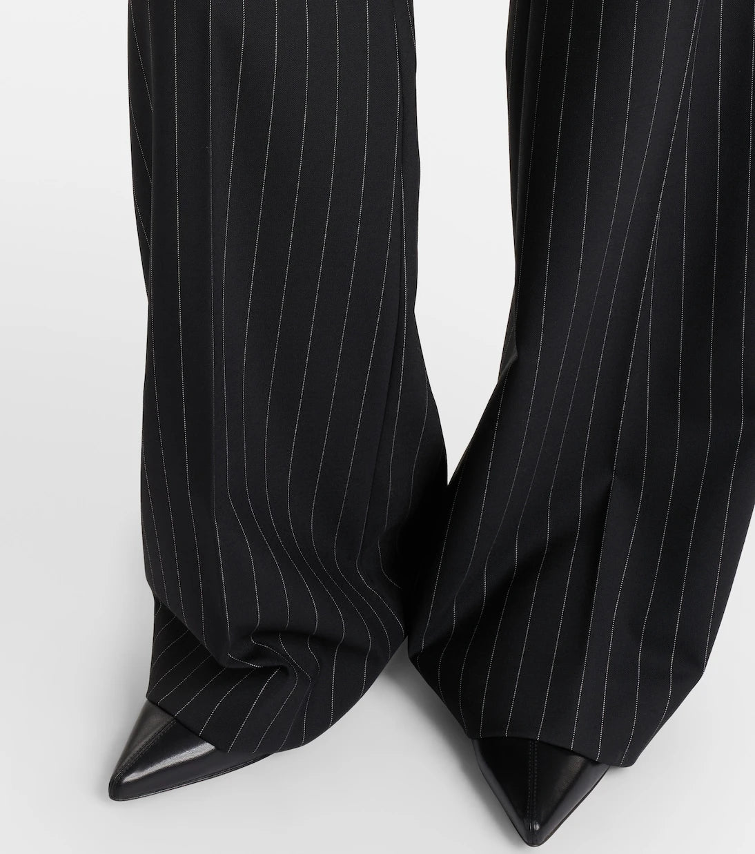 Sportmax - Visino wool-blend gabardine flared pants