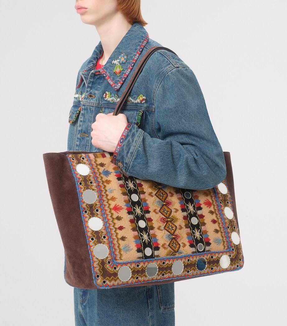 Valentino Blue Embellished Denim Jacket